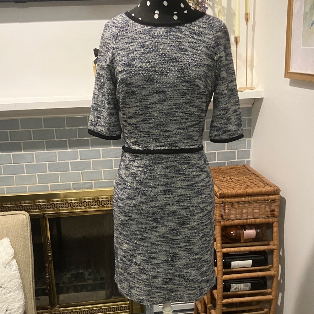 THML Black and Gray 3/4 Sleeve Dress